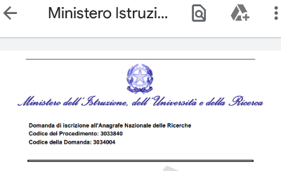 Riconoscimento Ministero dell’Istruzione